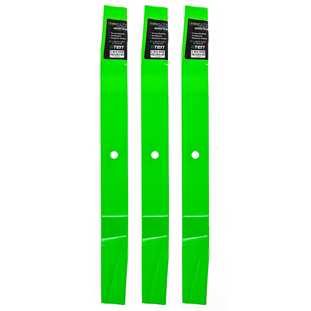 8TEN LawnRAZOR Blade for MTD Cub Cadet 325 374 60" Deck 759-3839 (High Lift) 3 Pack
