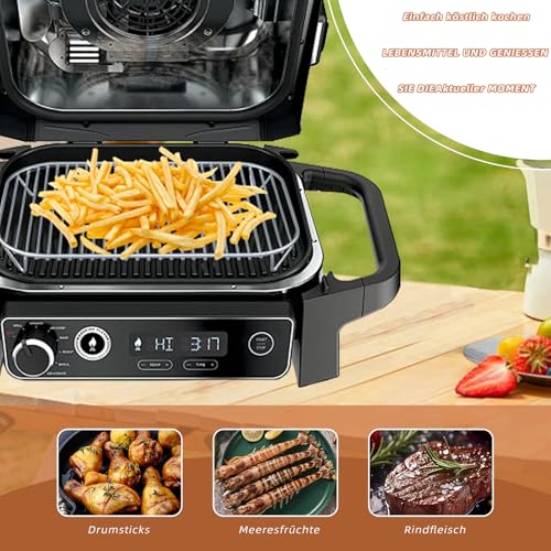 1Stück Grill für Ninja Woodfire,Edelstahl Grillrost Kompatibel Mit Ninja Outdoor Grill & Smoker,Elektrischer Outdoor Grill Zubehör,Leicht Zu Reinigen Röst-Ständer Accessories,für BBQ Camping Picknick