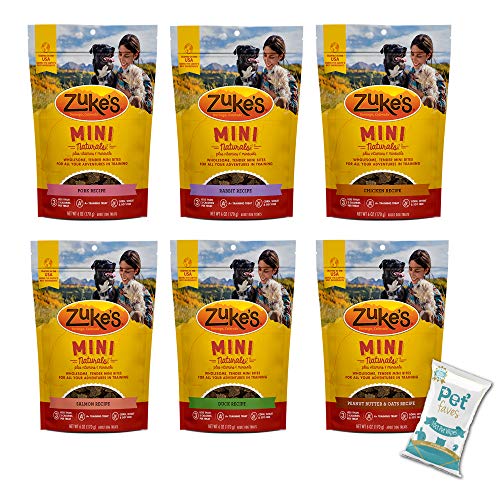 Pet Faves Zuke’s Mini Naturals 6 Flavor Combo of Dog Treats -