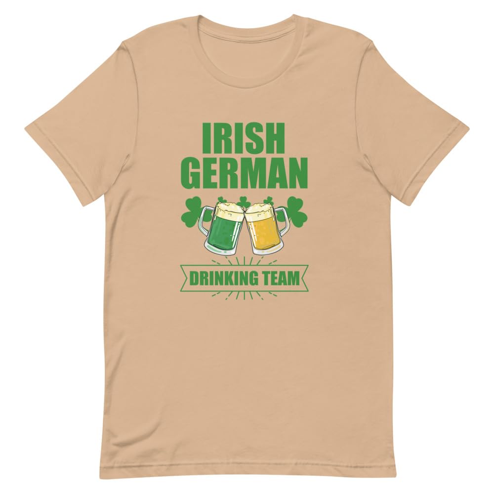 Humoristique irlandais allemand buvant la Saint-Patrick look festival