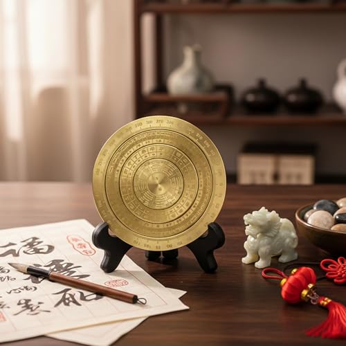 Brújula Feng Shui Luo Pan Mini Rotatoria 3.1 Pulgadas miniatura 4