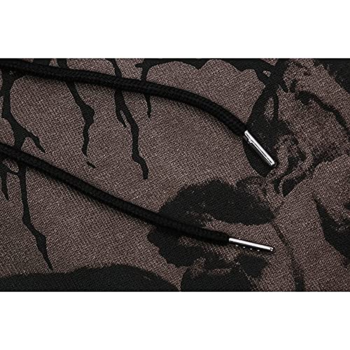 Sawmew Frauen Casual Einfarbig Hoodie Jacke Langarm Reißverschluss Loose Fit Y2k E-Girl Übergroße Engel Schmetterling Gedruckt Sweatshirt Streetwear Übergroßer Kapuzenmantel