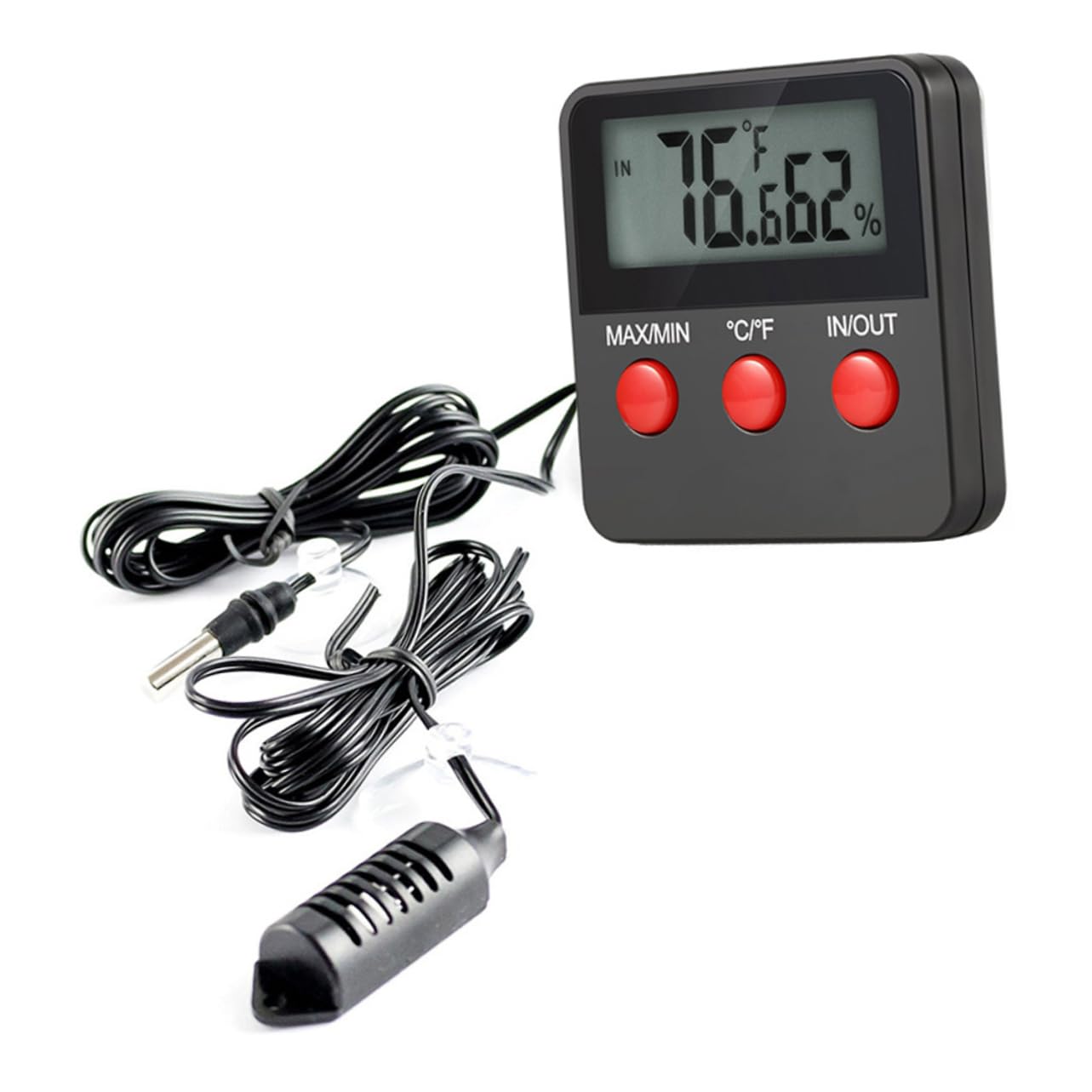 jojofuny 3pezzi Termometro Igrometro per Misuratore e umidità Batteria per Incubazione e Terrari Facile Installare e