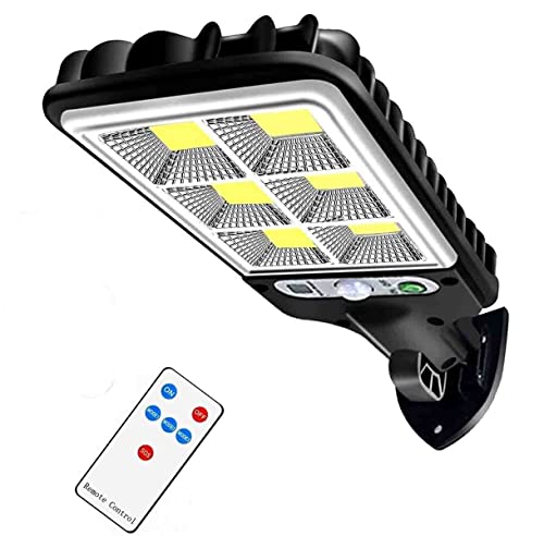 2200W LED Solar Flood Light Motion Sensor Security Wall Street Yard Outdoor Lamp(8.9 inches Long x 3.3 inches Wide)