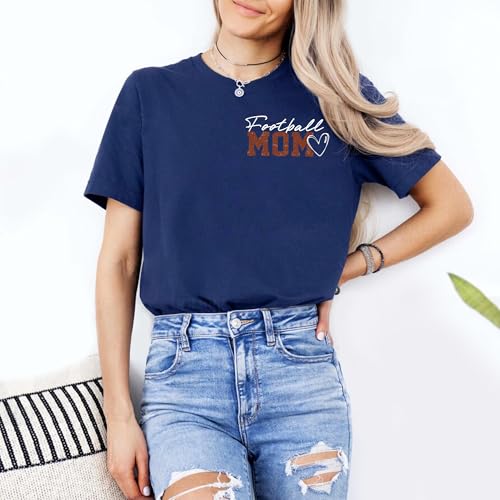 Custom Football Mom Shirt – Personalized Vintage Sporty Tee for Mom, Grandma, Mama, Auntie, Girlfriend, Dad, Unisex S-5XL4