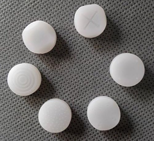 Silicone Analog Thumb Grip Stick Cap Cover Joystick Cap Thumbstick Cover for PS Vita PSV 1000 2000 (White)