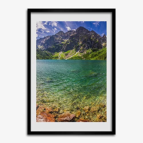 Cadre MDF 50x70 cm Tulup avec photo Oeil de la mer des Tatras