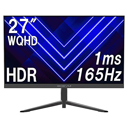 eスポーツ採用モデル 27型 ゲーミングモニター 量子ドット/非光沢/WQHD/165Hz/1ms/HDR/Free Sync&G-Sync/AASパネル/RGBバックライト ゲーミングPC KEIAN 恵安 GD270QD-GE