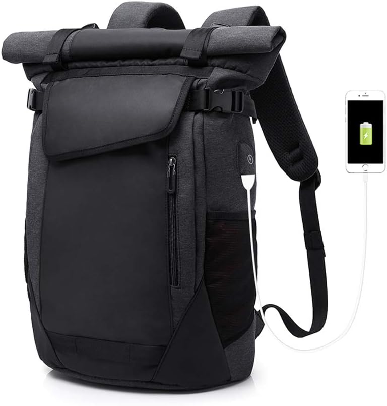 YVBIN Travel Laptop Backpack,School College Backpack,Traveling Backpack,Backpacks Outdoor,Fits 15.6 Inch Laptop,Color: Volcano Black,48cm High