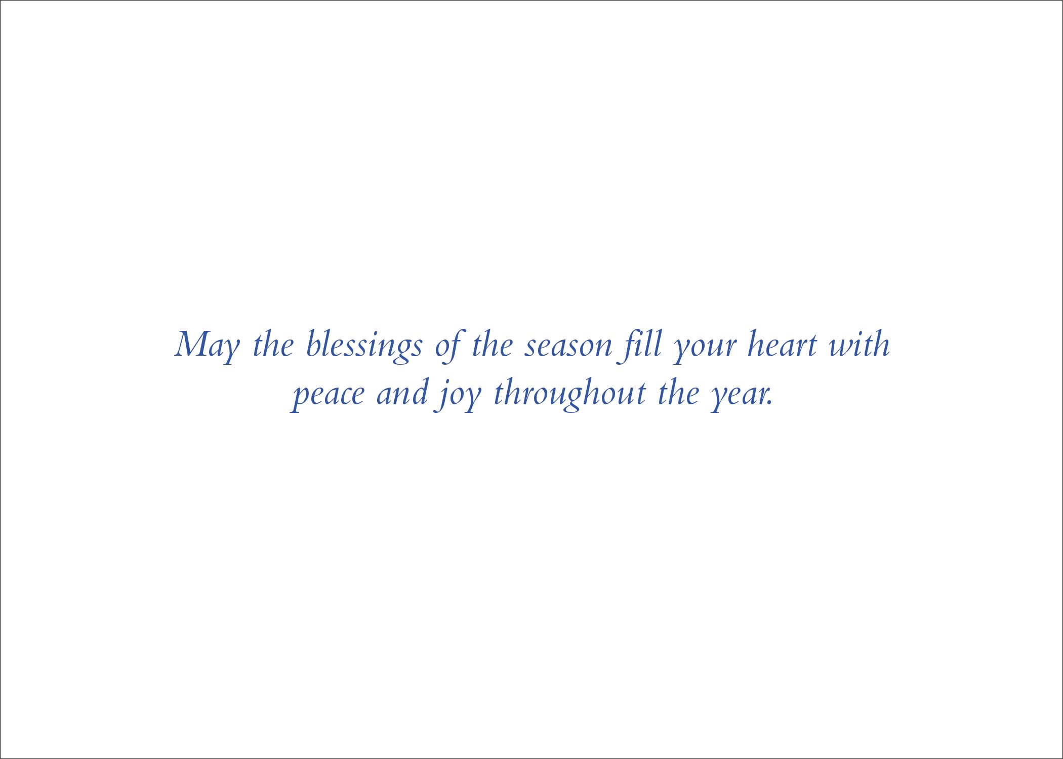 Winter Sanctuary Deluxe Boxed Holiday Cards (20 cards, 21 self-sealing envelopes), White, Blue, Gold, 7 x 5 inch - Image 2