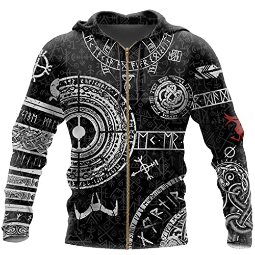 Sweat à capuche Viking zippé idéal pour vos sorties décontractées et soirées fraîches