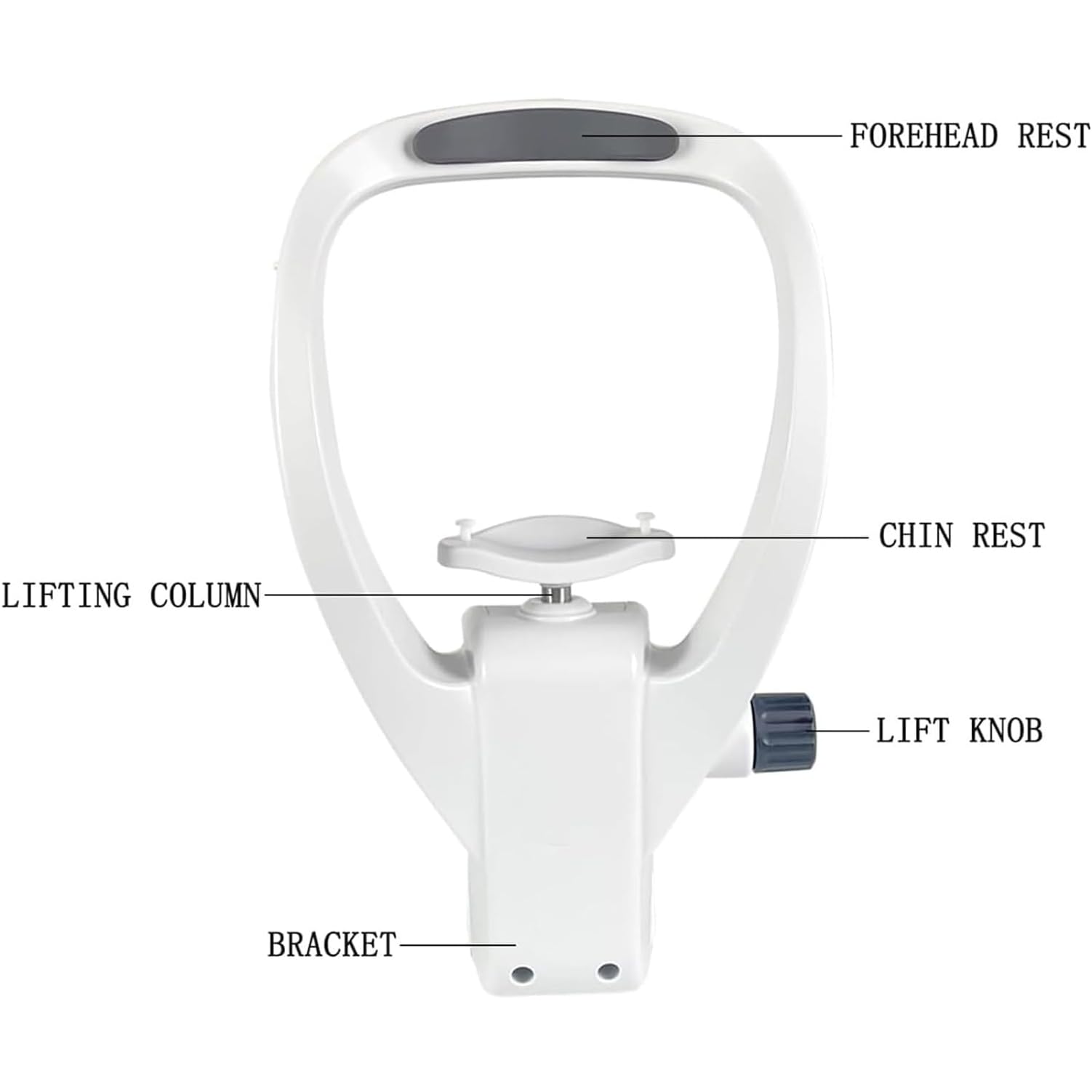 Poggiamento del Mento Supporto della Fronte Accessori Optometrici, Rifrattometro Automatico Oftalmico Riposo Visione Supporto frontale per allenamento visivo, accessori optometrici per supporto fronta