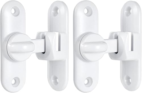 Miniatura 8 de Pestillos de puerta de granero, cerradura de puerta de 90180 grados, herrajes de cierre de puerta abatible, cierre de cerradura de puerta de ángulo