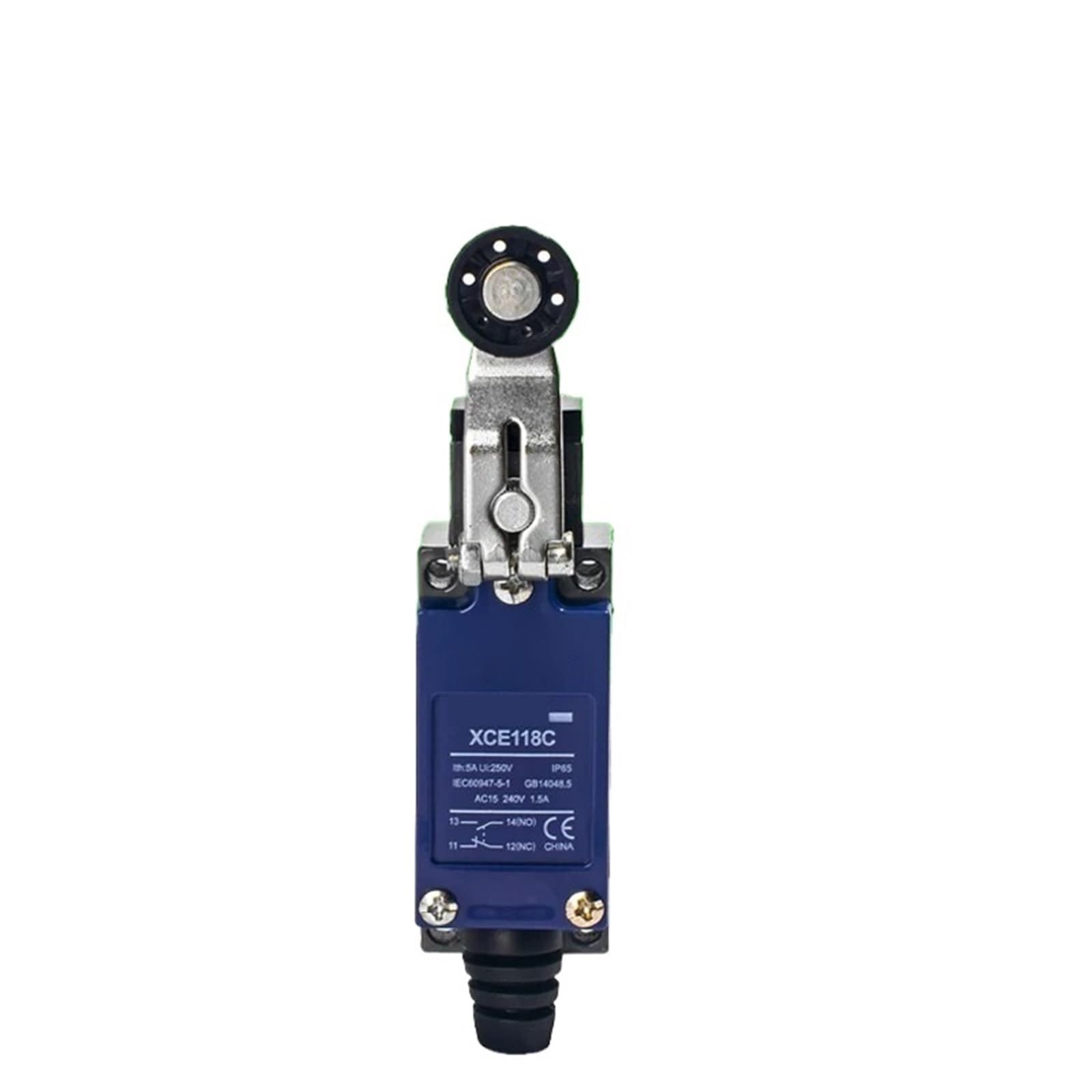 Interruptor de límite de micromovimiento de botón, interruptor de límite XCE-118C, balancín de rodillo termoplástico 1P, 1C/O de acción rápida