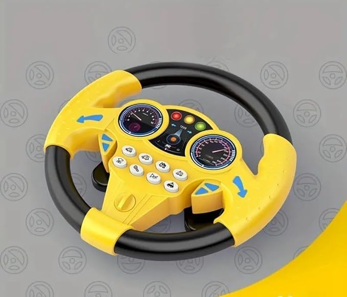 Image of Kids Driving Steering Wheel Funny Interactive Driving Wheel with Music (DY)