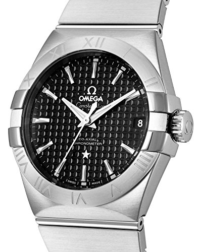 Omega Constellation Black Dial Stainless Steel Mens Watch 123.10.38.21.01.0022