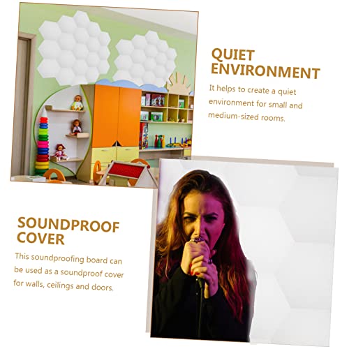 BESTonZON 6 piezas paneles autoadhesivos para insonorización para Ktv, teatros en casa y estudios, tableros acústicos absorbentes, reducción de ruido decorativa miniatura 5