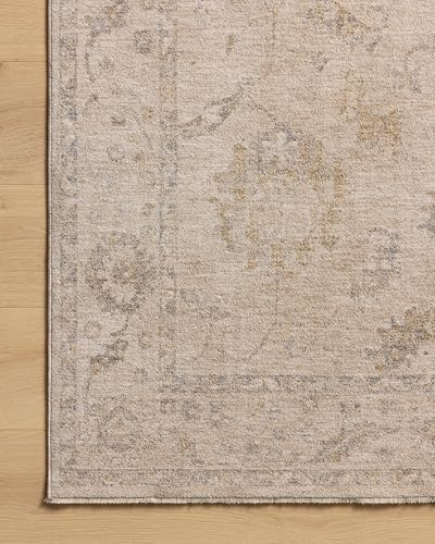 Image of Loloi Chris Loves Julia Louisa Oatmeal /Slate 9'-6 inch x 13'-1 inch Area Rug
