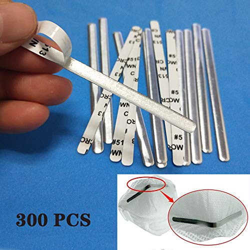 300 Pcs Flat Aluminum Wire, 90mm Metal Flat Aluminum Bar Strip Trimming Aluminum