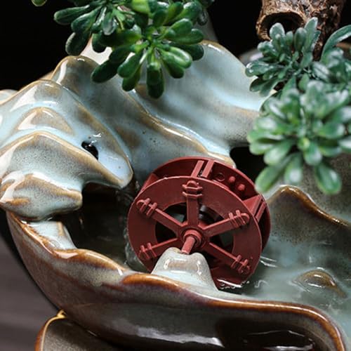 Fontaine à eau de bureau cascade intérieure style chinois rocaille - 5