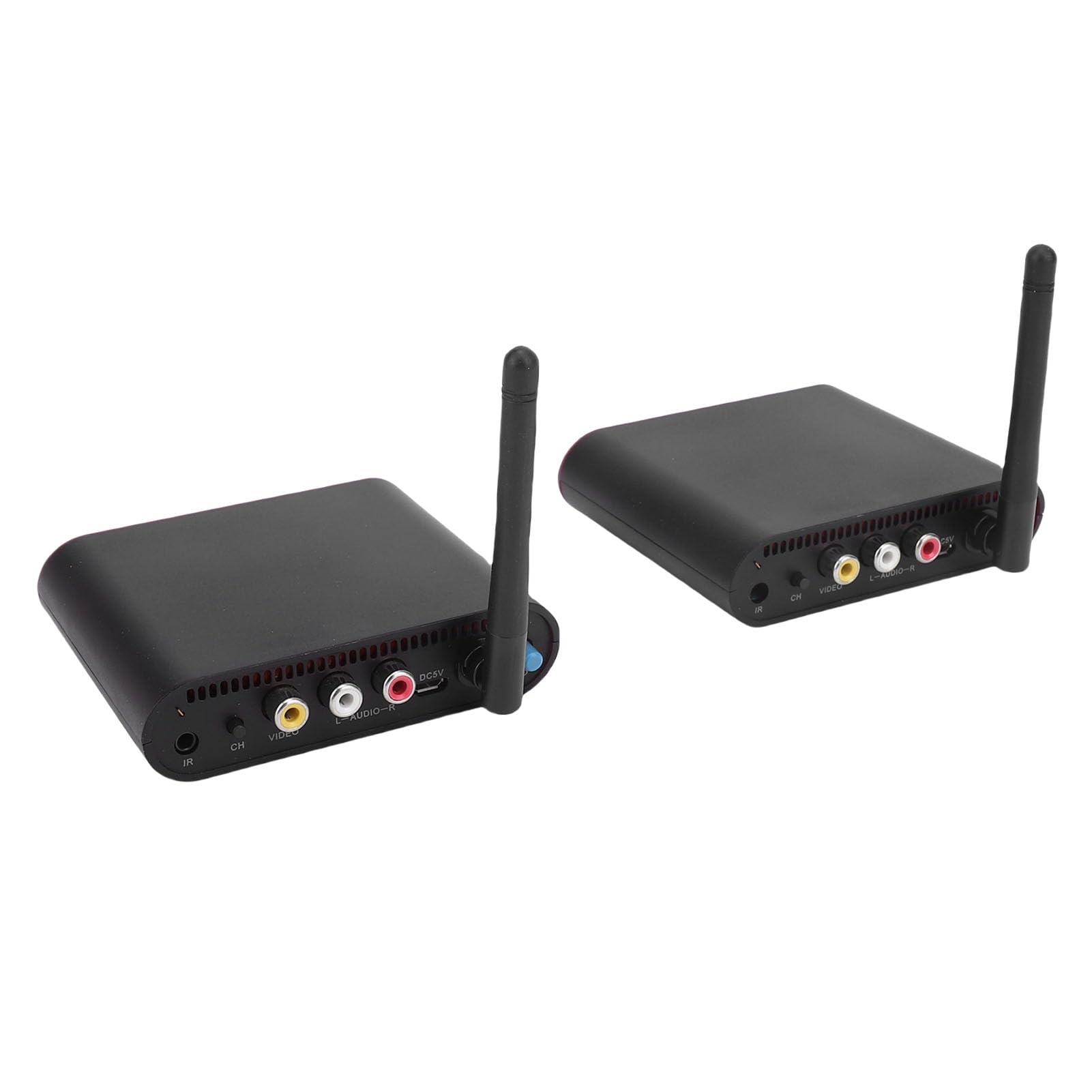 AV Senderempfänger, Video Audio Sender und Empfänger 2.4GHz 8 Kanal Sound Video Sender Wireless AV Absender für Streaming Kabel, Satelliten, DVD Kamera TV