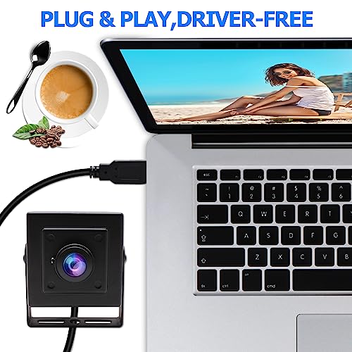 Magnolia USB-Kamera 1080P Weitwinkel mit Metallgehäuse, High fps 2MP Webcam mit 180 Grad Fischaugenobjektiv für Computer/Kiosk/Fahrrekorder/Sicherheitsüberwachungskamera. – Bild 7