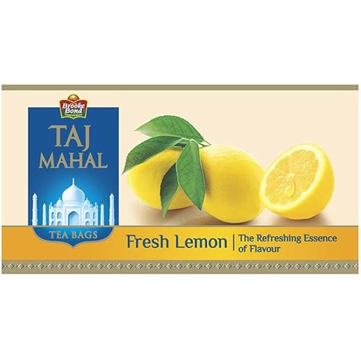 Taj Mahal Fresh Lemon Tea Bags 25 pcs