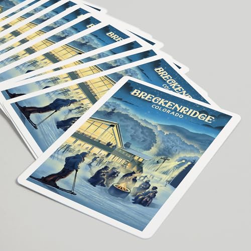 Baraja de 52 cartas estilo póker Breckenridge Colorado miniatura 5