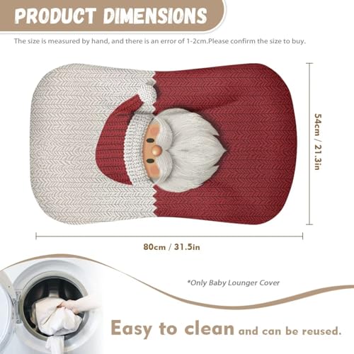 Image of ZOUTAIRONG Christmas Bassinet Sheet Set Snug Fitted Cradle Fitted Sheets for Bassinet Pads /Mattress for Boys Girls Unisex Ultra Soft Breathable, Santa Claus