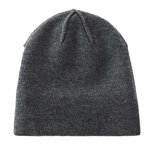 Image of Home Prefer Mens Winter Hats Acrylic Knit Cuff Beanie Cap Warm Womens Beanie Hat