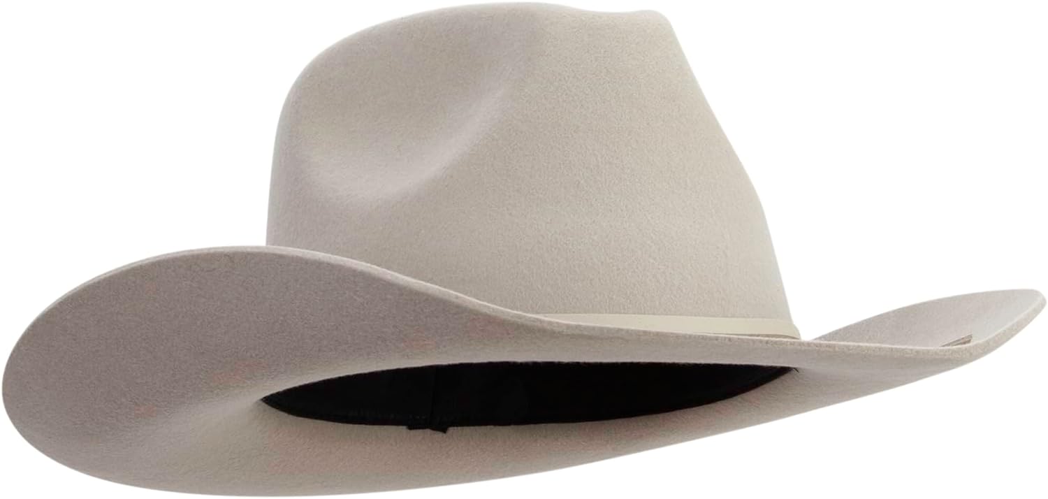 Jeanne Simmons Women's Stiff Brim Fedora Crown Cowboy Hat
