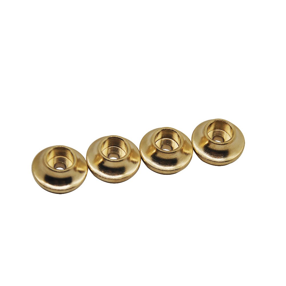 XUNJIAJIE 20G/Set Brass Spring Retainers Shock Cups for 1/10 RC Crawler Car TRX4 Upgrades Accessories, Gold, Small - Image 3