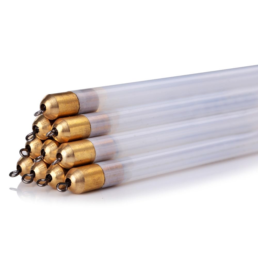 20pcs Plastic Vertical Buoy Fishing Float Clear Waggler Floating Stem Tubes Kits Flotteur Buoy Tackle Accessories