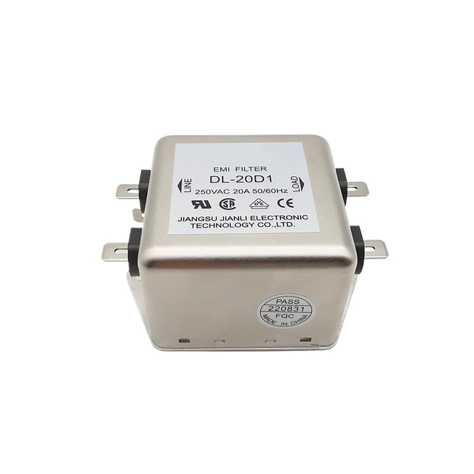 1 PCS Power Filter DL-50EA3 50A DL-10T1DL-30EA3DL-10DZ2 DL-20D1(DL -20D1 20A)