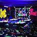 7x5ft Neon Let's Glow Party Backdrop Colorful Photography Background Glow in The Dark Party Supplies, Neon Party Decorations for Kids Birthday Supplies (82.7 x 59 Inch)