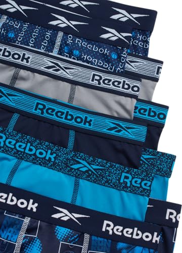 Reebok Boys Boxer Briefs - 10 Pack Performance Soft Stretch Breathable 5” Inseam Boxer Briefs Boys Underwear (6-18)2