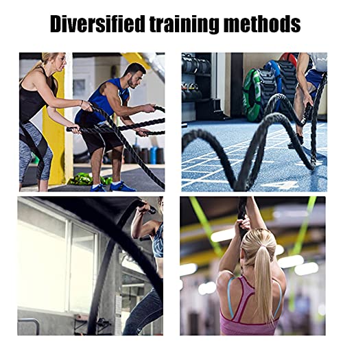 WXYZ Battle rope Diâmetro da corda de batalha 38mm / 1.5in, comprimento 10m, corda de batalha do tre