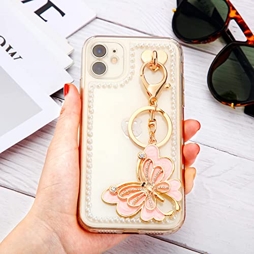 Moxweyeni 8 Pcs Cell Phone Finger Ring Adhesive Metal Phone Finger Grip Loop Stand Heart Grip Holder Phone Charm Hook For Diy Hanging Supplies (Gold, Silver) #TOP5