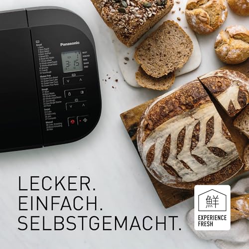 Panasonic SD-R2530K Automatischer Brotbackautomat, 30 Programme, Schwarz
