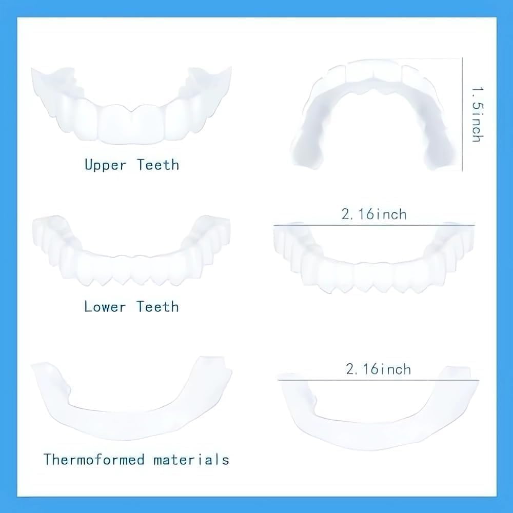 Ajustable para hombres y mujeres, arregla tu sonrisa en casa en cuestión de minutos (2 pares) (2)