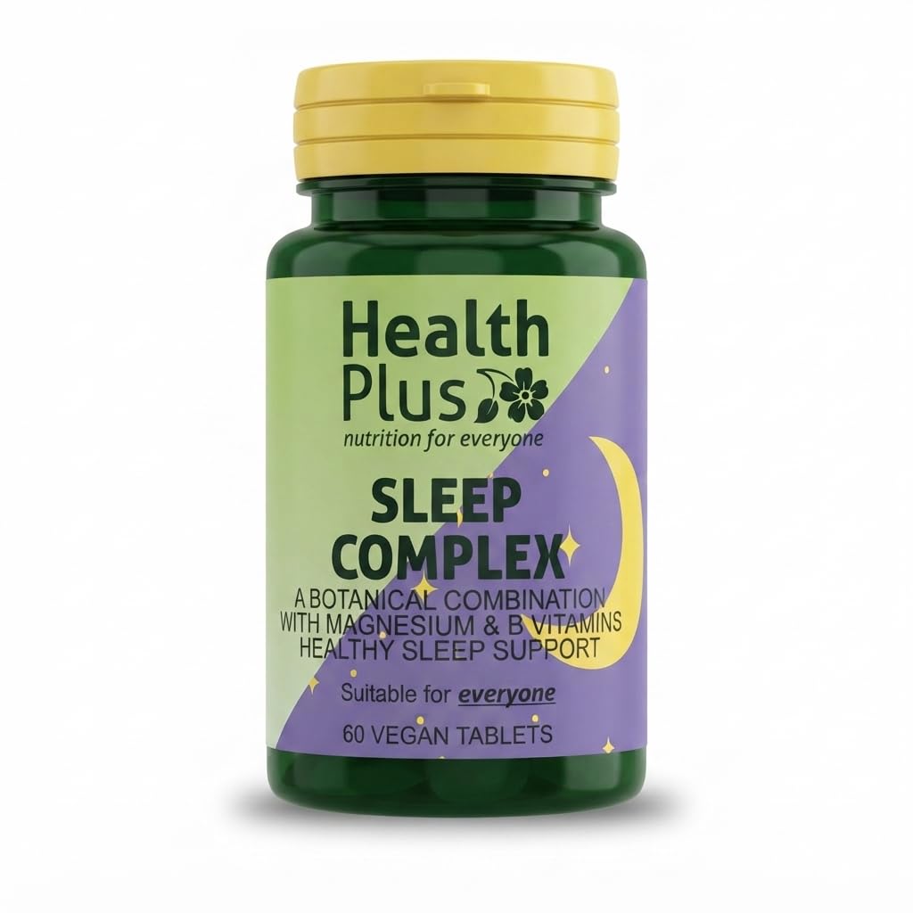 Health Plus Sleep Complex : Sleep & Mood Supplement : 60 Tablets, in a Planet-Friendly 99% Recycled Pot