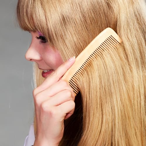 Set de 8 Peines de Bambú Natural para Cabello miniatura 7