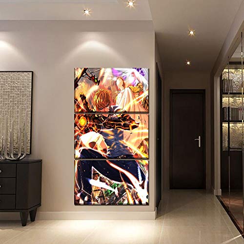 Toile imprimée premium encadrée en tableau triptyque d'art