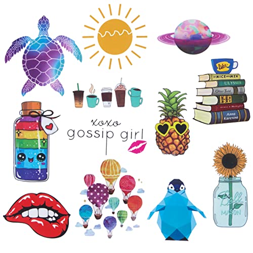 100 Pack Stickers For Water Bottles, Laptop Stickers Aesthetic Waterproof Trendy Vinyl Stickers For Skateboard Guitar Travel Case Phone Cute Computer Stickers For Kids Girls Teens #TOP1