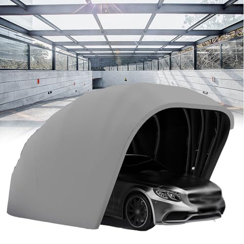 Carpa de garaje totalmente automática con control remoto para coche, de acero inoxidable, plegable, telescópica, conveniente refugio móvil, 5,5 x 2,5 x 2,3 m