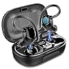 Wireless Earbuds Sports, in-Ear Bluetooth Headphones Waterproof 100H Playtime Earhooks Headset Stereo CVC8.0 Noise…
