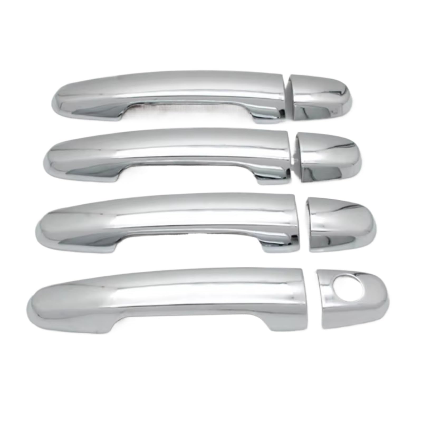 DSPOLIMV Outer Door Handle Cap Compatible with Toyota for Prius 20 2004 2005 2006 2007 2008 2009 Xw20 Chrome Car Door Handle Cover Trim Styling Overlay(No Button)