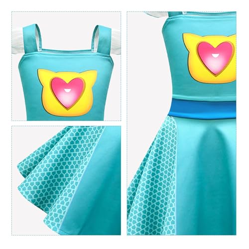 Disfraz de superheroes con encaje y accesorios para niñas miniatura 3