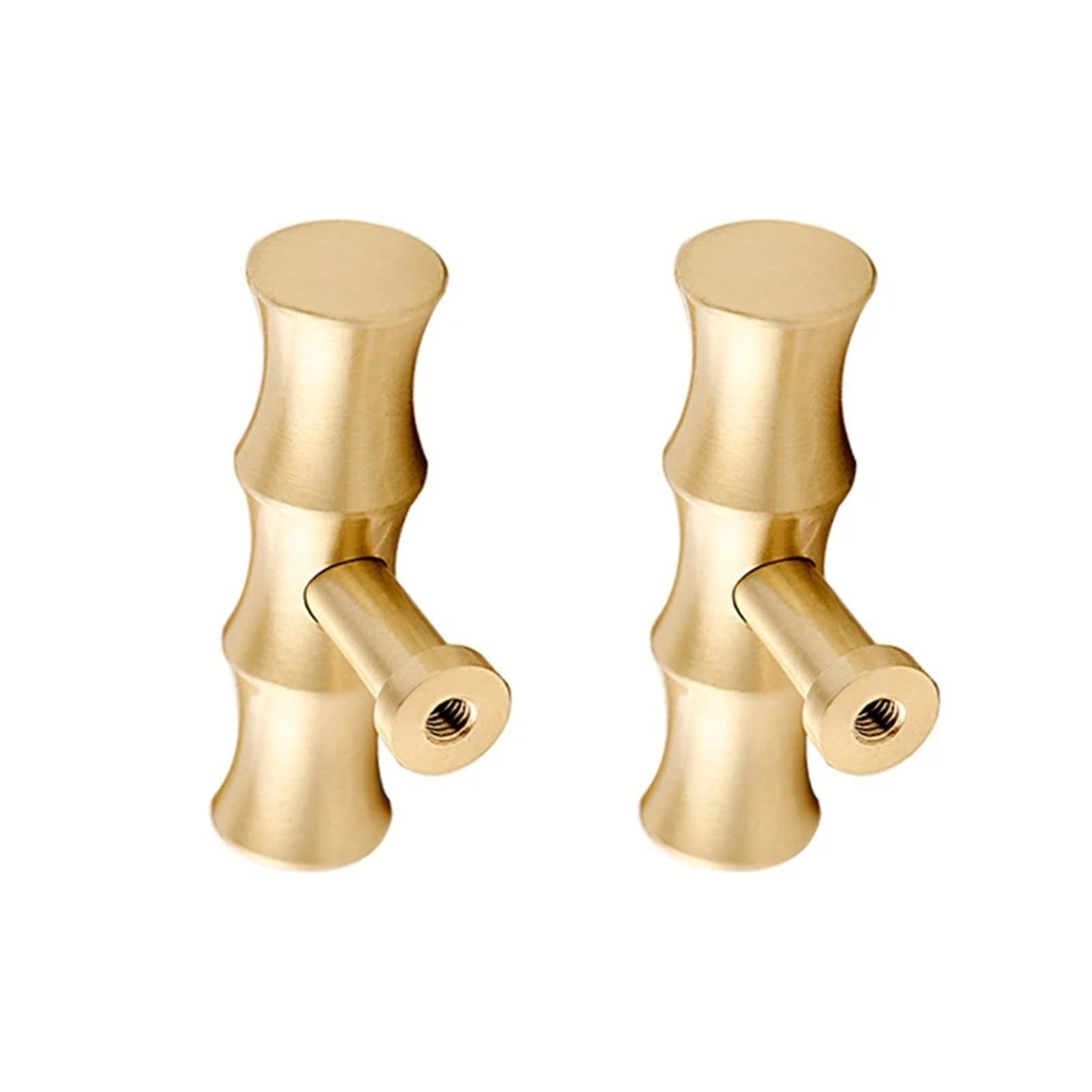 Bouton de placard de cuisine en laiton doré style bambou haut de gamme x4