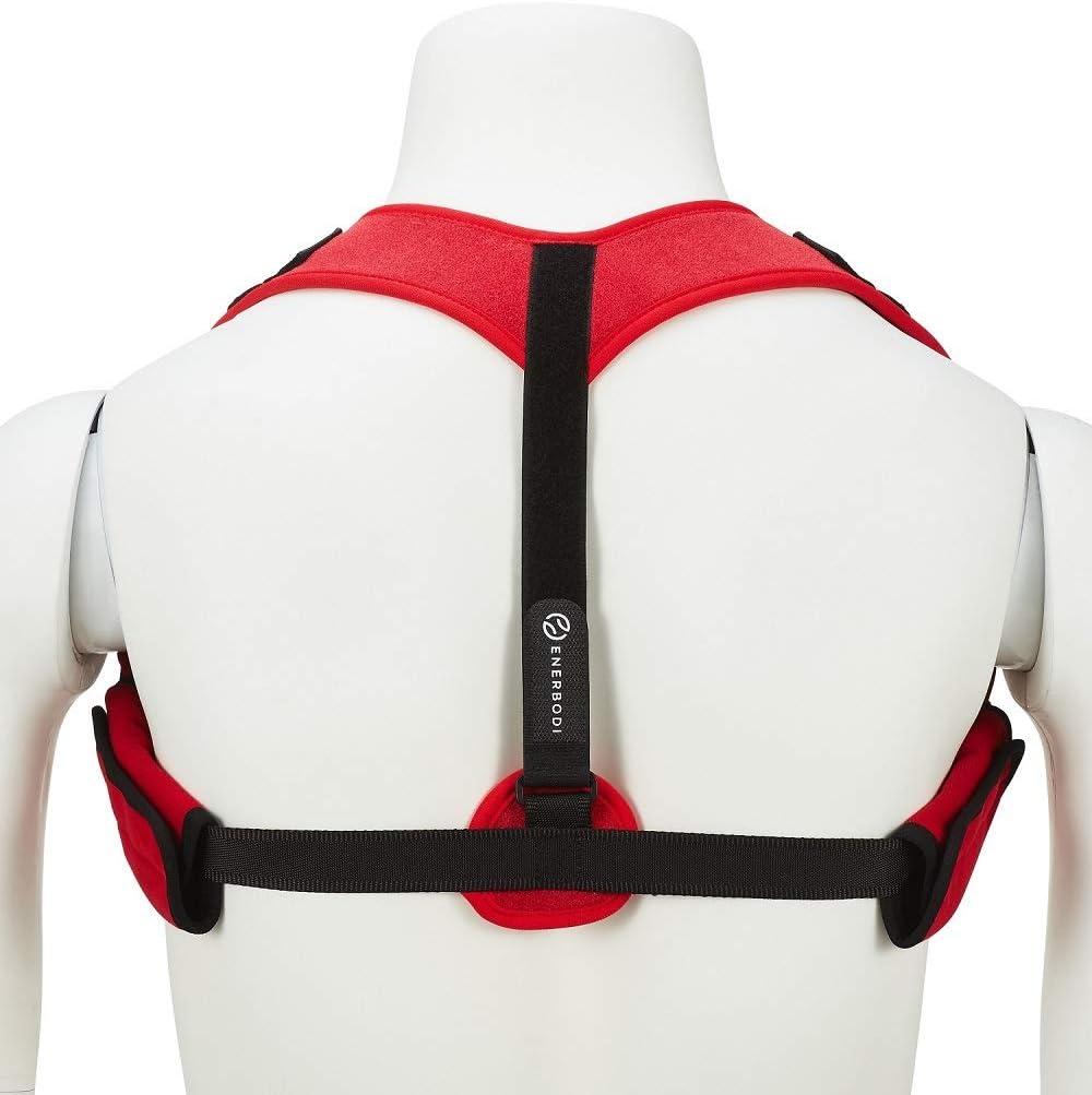 Enerbodi Posture Corrector for Men and Women - Upper Back Brace, Adjustable Posture Corrector for Neck, Shoulder, Back Pain Relief and Thoracic Kyphosis, Clavicle Support Back Straightener Brace